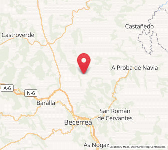 Map of Gasalla, Galicia