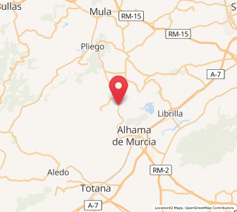 Map of Gebas, Murcia