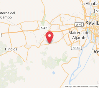 Map of Gelo, Andalusia