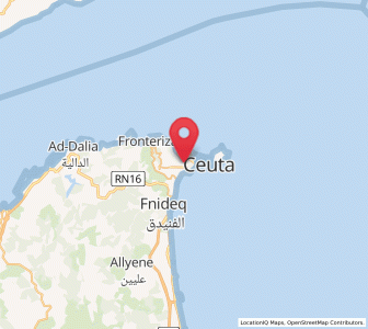 Map of General Varela, Ceuta