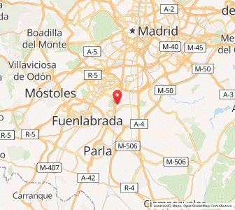 Map of Getafe, Madrid