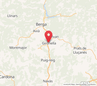 Map of Gironella, Catalonia