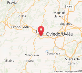 Map of Godos, Asturias