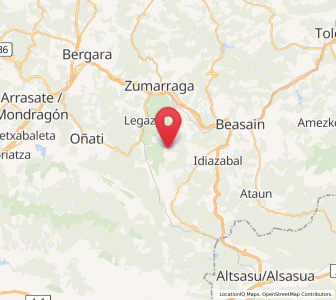 Map of Goikoetxegoikoa, Basque Country