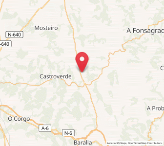 Map of Golpilleira, Galicia