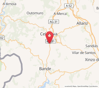 Map of Gontán, Galicia