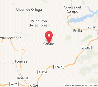 Map of Gorafe, Andalusia