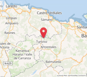 Map of Gordón, Basque Country