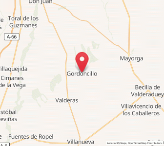 Map of Gordoncillo, Castille and León