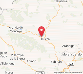 Map of Gotor, Aragon