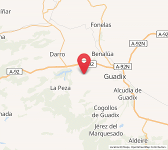 Map of Graena, Andalusia