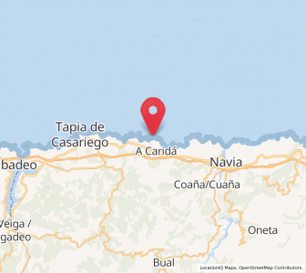Map of Grandadista, Asturias