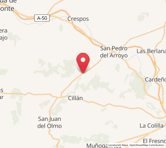 Map of Grandes, Castille and León