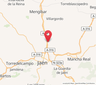 Map of Grañena, Andalusia