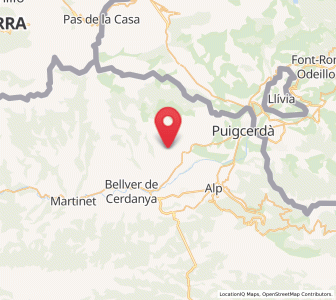 Map of Greixer, Catalonia