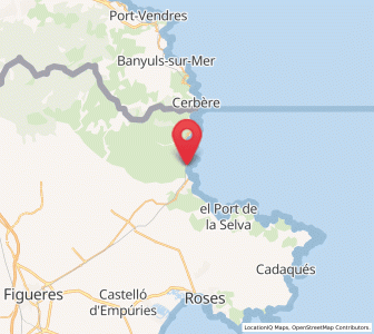 Map of Grifeu, Catalonia