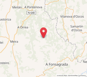 Map of Gromaz, Galicia