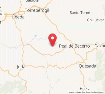 Map of Guadiana, Andalusia