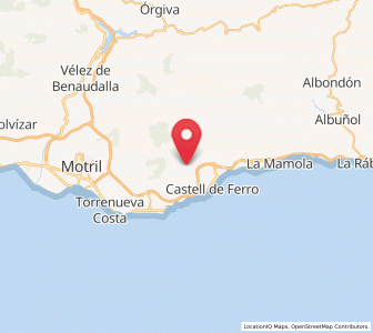 Map of Gualchos, Andalusia