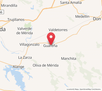 Map of Guareña, Extremadura
