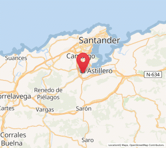 Map of Guarnizo, Cantabria
