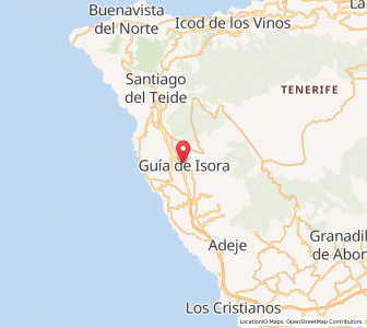 Map of Guía de Isora, Canary Islands
