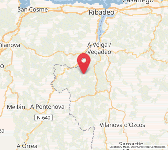 Map of Guiar, Asturias