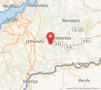 Map of Gulanes, Galicia