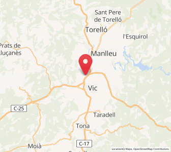 Map of Gurb, Catalonia