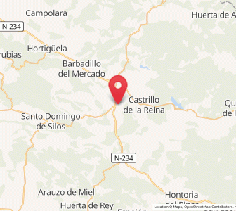 Map of Hacinas, Castille and León