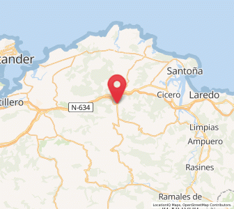 Map of Hazas de Cesto, Cantabria
