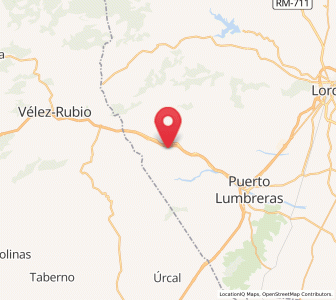 Map of Henares, Andalusia