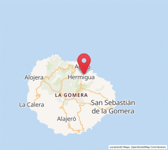 Map of Hermigua, Canary Islands