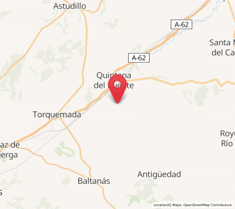 Map of Herrera de Valdecañas, Castille and León
