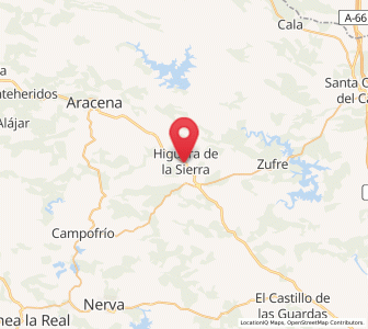 Map of Higuera de la Sierra, Andalusia