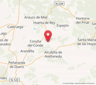 Map of Hinojar del Rey, Castille and León