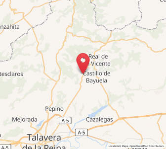 Map of Hinojosa de San Vicente, Castille-La Mancha