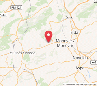 Map of Hondón, Valencia