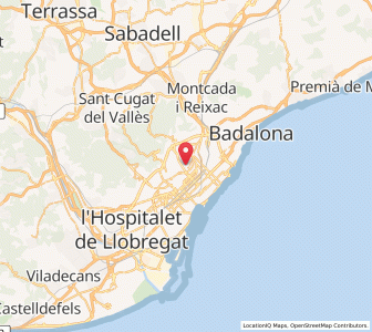 Map of Horta-Guinardó, Catalonia