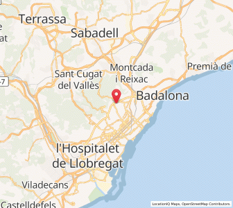 Map of Horta, Catalonia