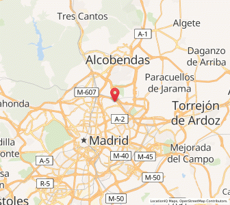 Map of Hortaleza, Madrid