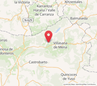 Map of Hoz de Mena, Castille and León