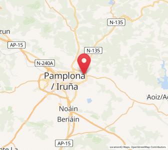 Map of Huarte-Uharte, Navarre