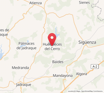 Map of Huérmeces del Cerro, Castille-La Mancha
