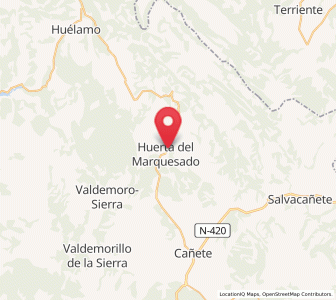 Map of Huerta del Marquesado, Castille-La Mancha