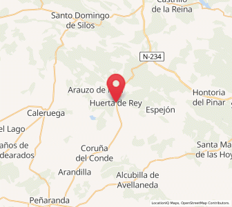 Map of Huerta del Rey, Castille and León
