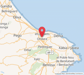 Map of Huerta Parri, Valencia