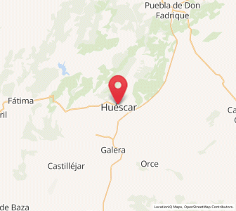 Map of Huéscar, Andalusia