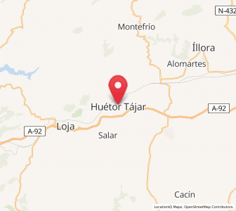 Map of Huétor-Tájar, Andalusia
