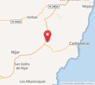 Map of Ibáñez, Andalusia